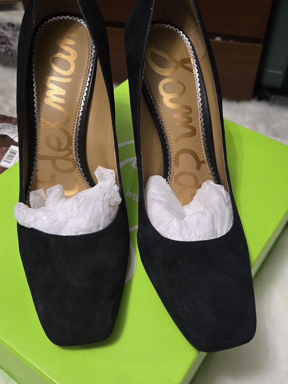 Sam Edelman Black Suede Classic Pump